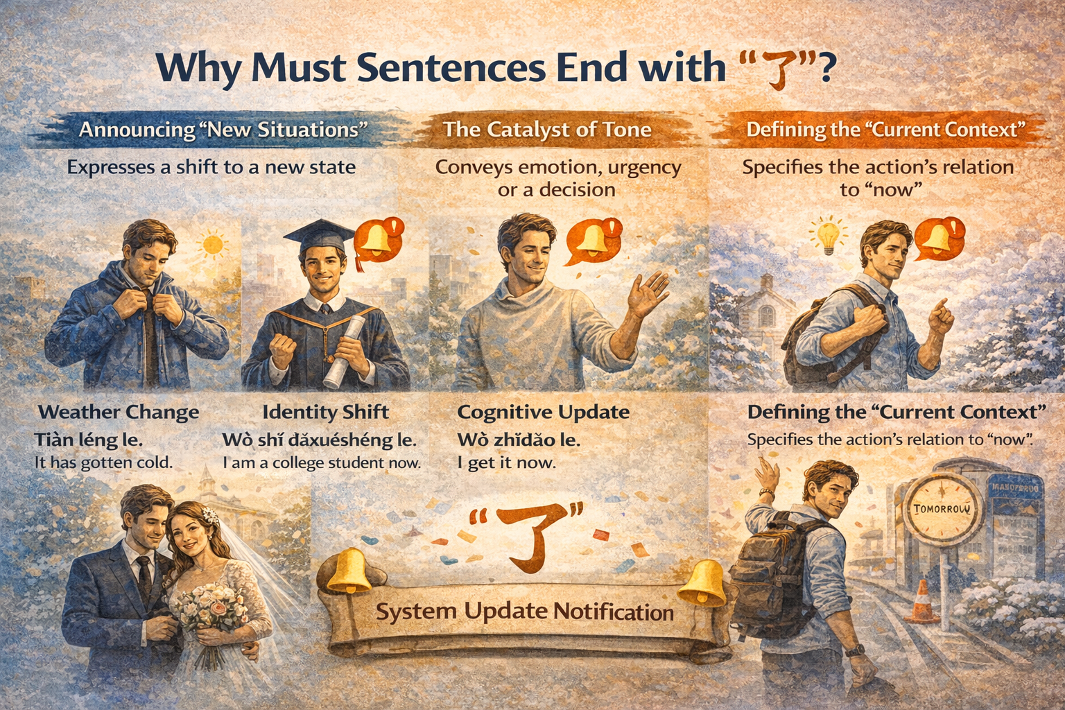 Why Must Sentences End with“了”?